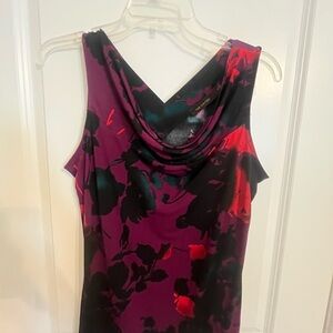 The Limited Floral Sleeveless Cowl Neck Top